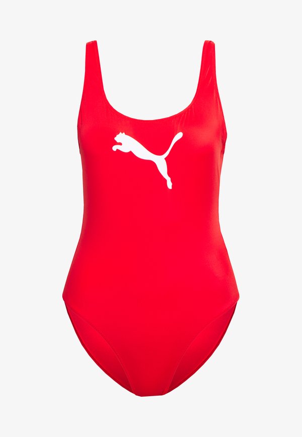Puma SWIM WOMEN SWIMSUIT - Swimsuit - red
