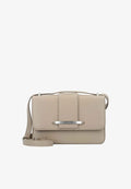 Calvin Klein BAR UMHÄNGETASCHE 24 CM - Cross body bag - silver mink