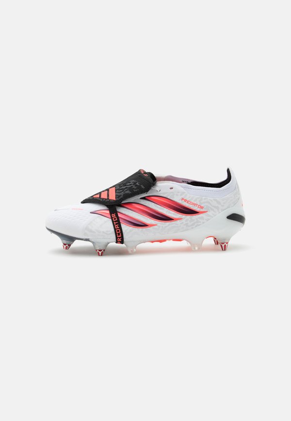 adidas Performance PREDATOR ELITE FOLD OVER TONGUE SOFT GROUND UNISEX - Soft-ground football boots - footwear white/solar turbo/core black