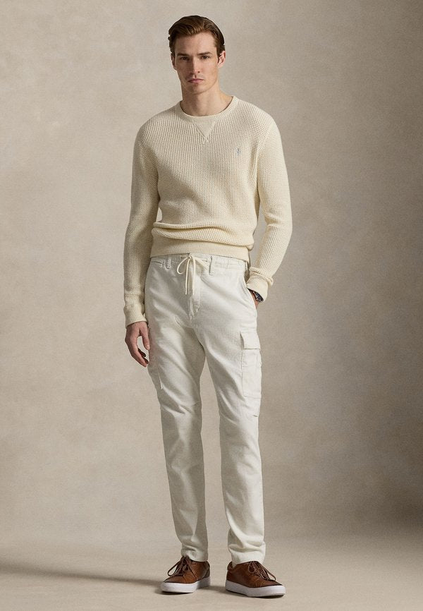 Polo Ralph Lauren WAFFLE-KNIT WOOL-COTTON SWEATER