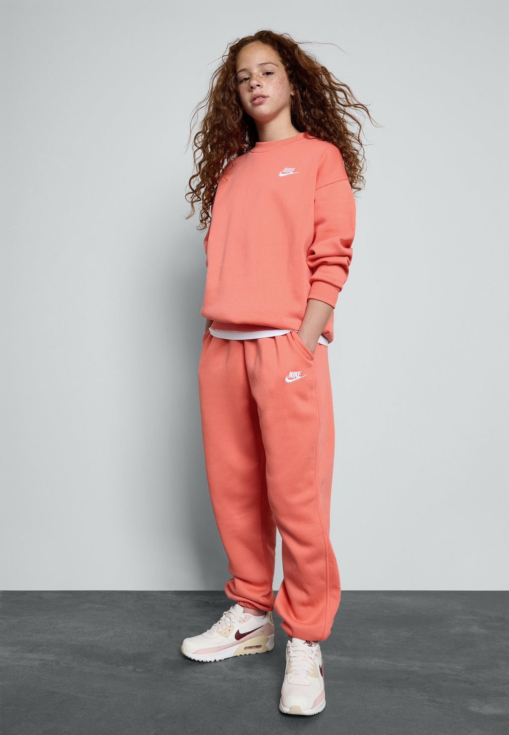 Nike Sportswear G NSW CLUB FLC OVRSZD CREW LBR