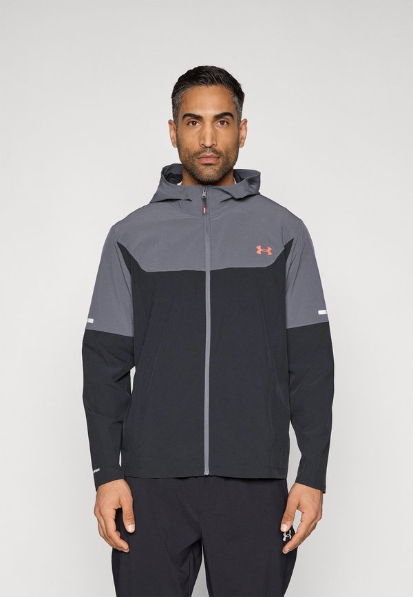 Under Armour TECH UTILITY WOVEN - Windbreaker - black/castlerock/red
