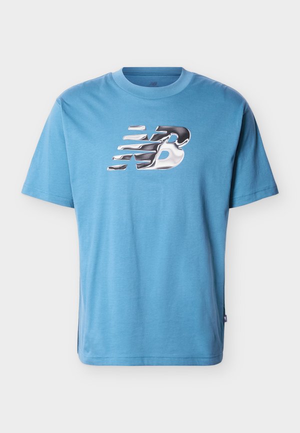 New Balance FUTURE TECH - Print T-shirt - big teal