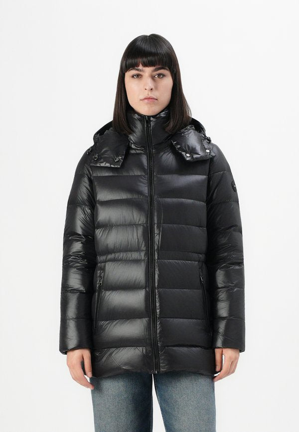 Tommy Hilfiger GLOSS WAIST COAT - Down coat - black