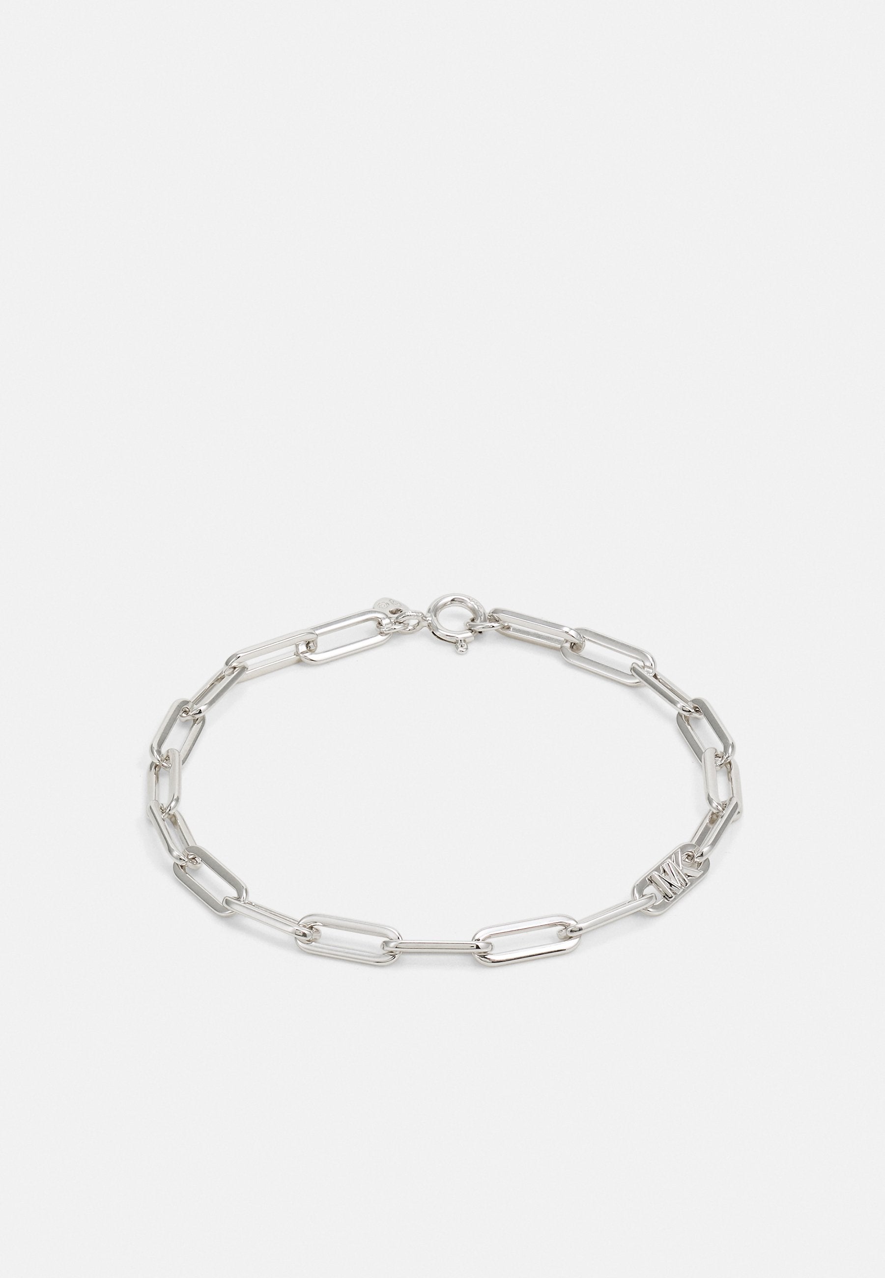 MICHAEL KORS WOMEN'S STERLING SILVER PAPERCLIP CHAIN BRACELET, MKC174400040 Media 3