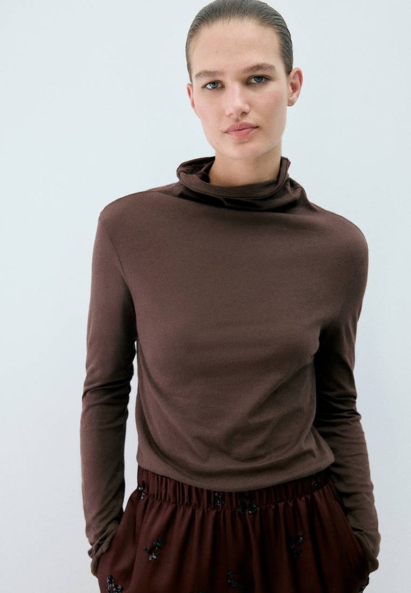Mango ADULT - Long sleeved top - dark brown