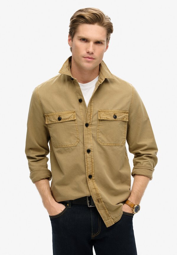 Superdry & Co MILITARY LONG SLEEVE - Summer jacket - canyon sand brown