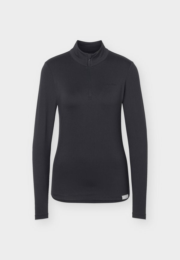 Calvin Klein Golf QUINTA QUARTER ZIP - Long sleeved top - black