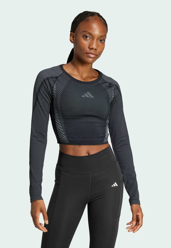 adidas Performance SEAMLESS KNITTED LONG SLEEVE LONG-SLEEVE