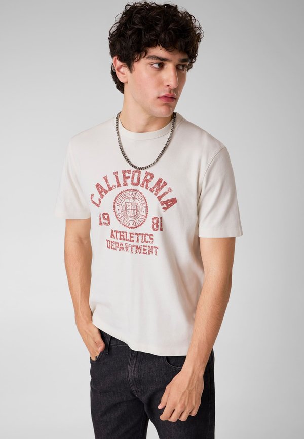 Guess T-SHIRT MIT GEDRUCKTEM LOGO - Print T-shirt - mehrfarbig weiß