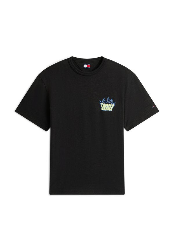 Tommy Jeans BUBBLE LOGO TEXTURED RELAXED T-SHIRT