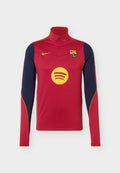 Nike Performance FC BARCELONA STRIKE DRILL TOP - Club wear - mineral yellow/noble red