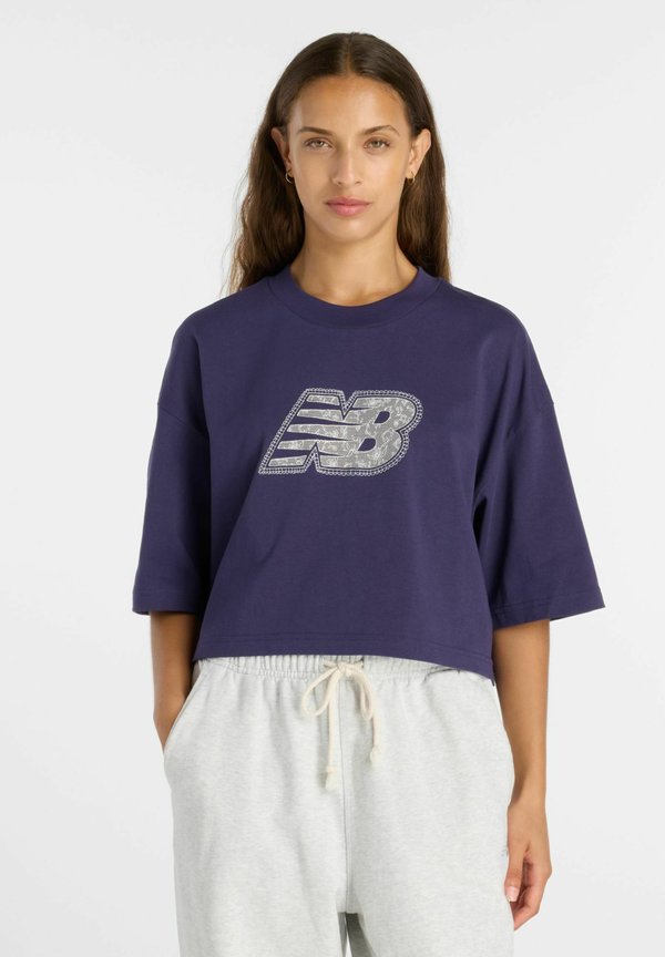 New Balance Print T-shirt - boysenberry