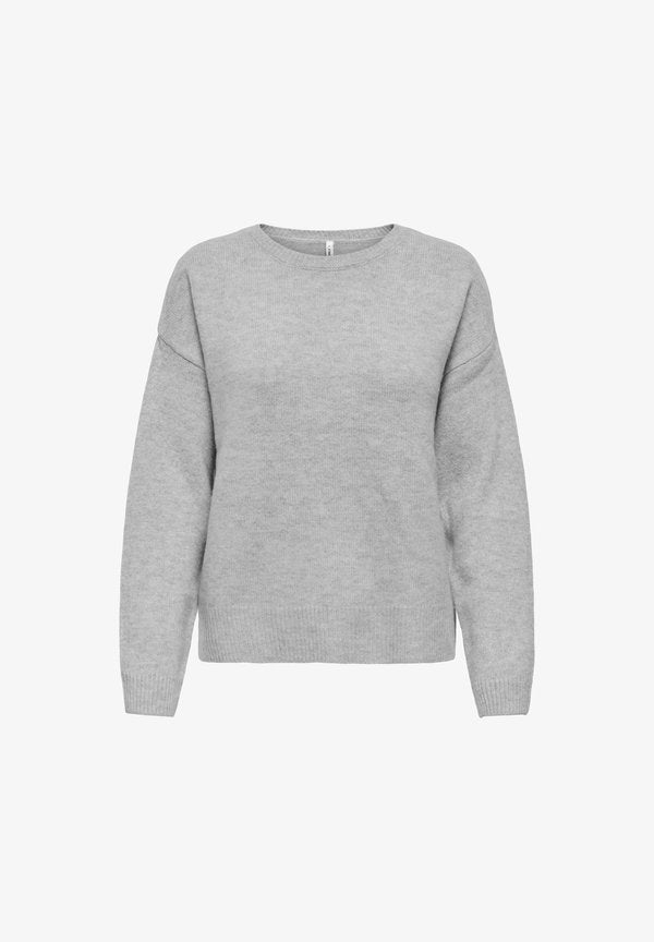 ONLY ONLOLIVIA LS O-NECK CC KNT - Jumper - light grey melange