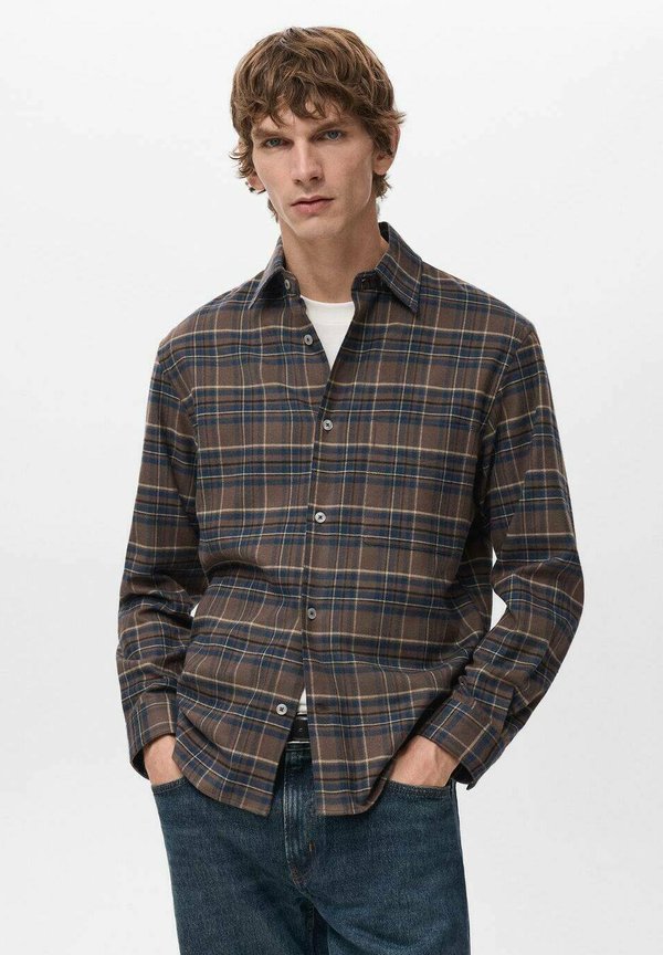 Mango Shirt - tabákově hnědá