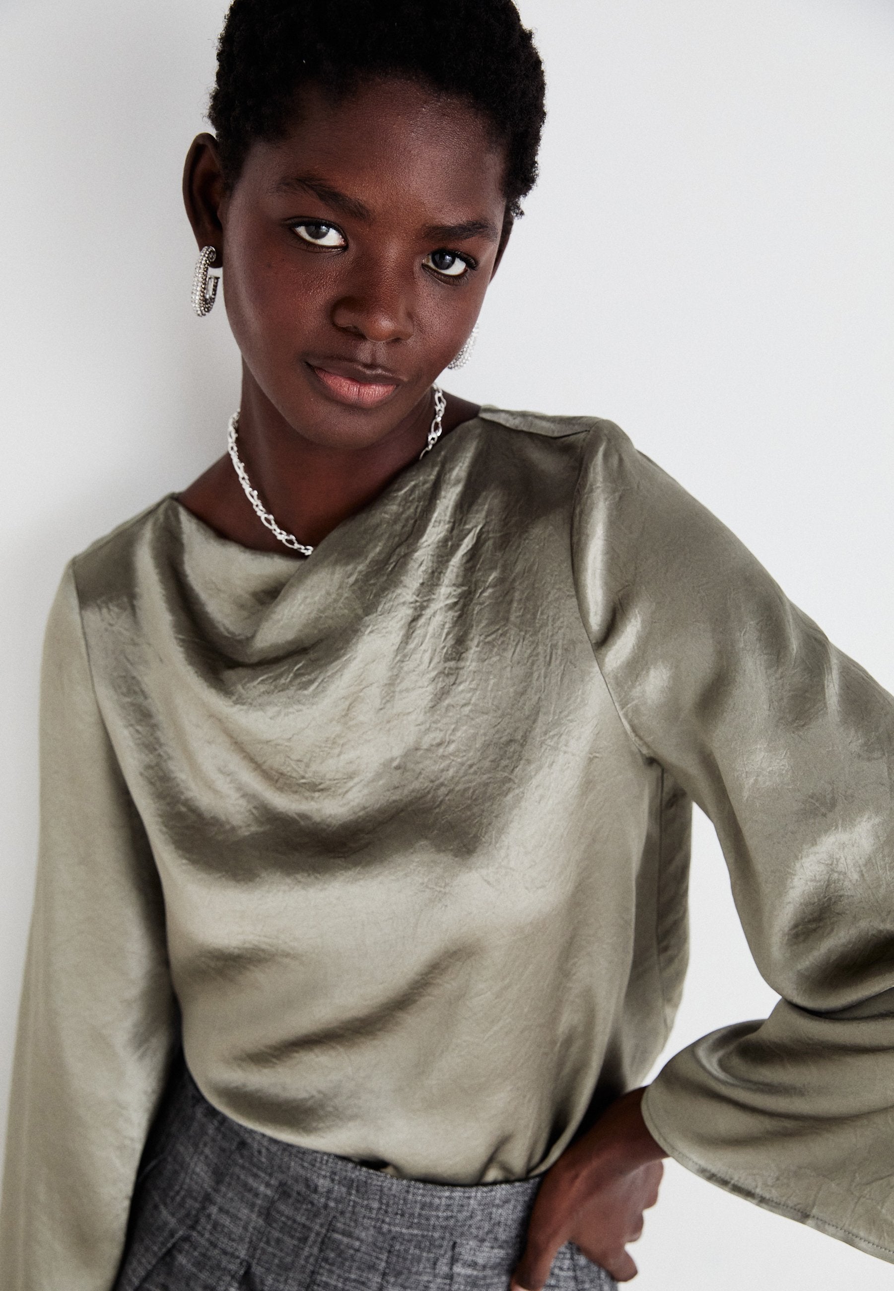 Selected Long sleeved high neck