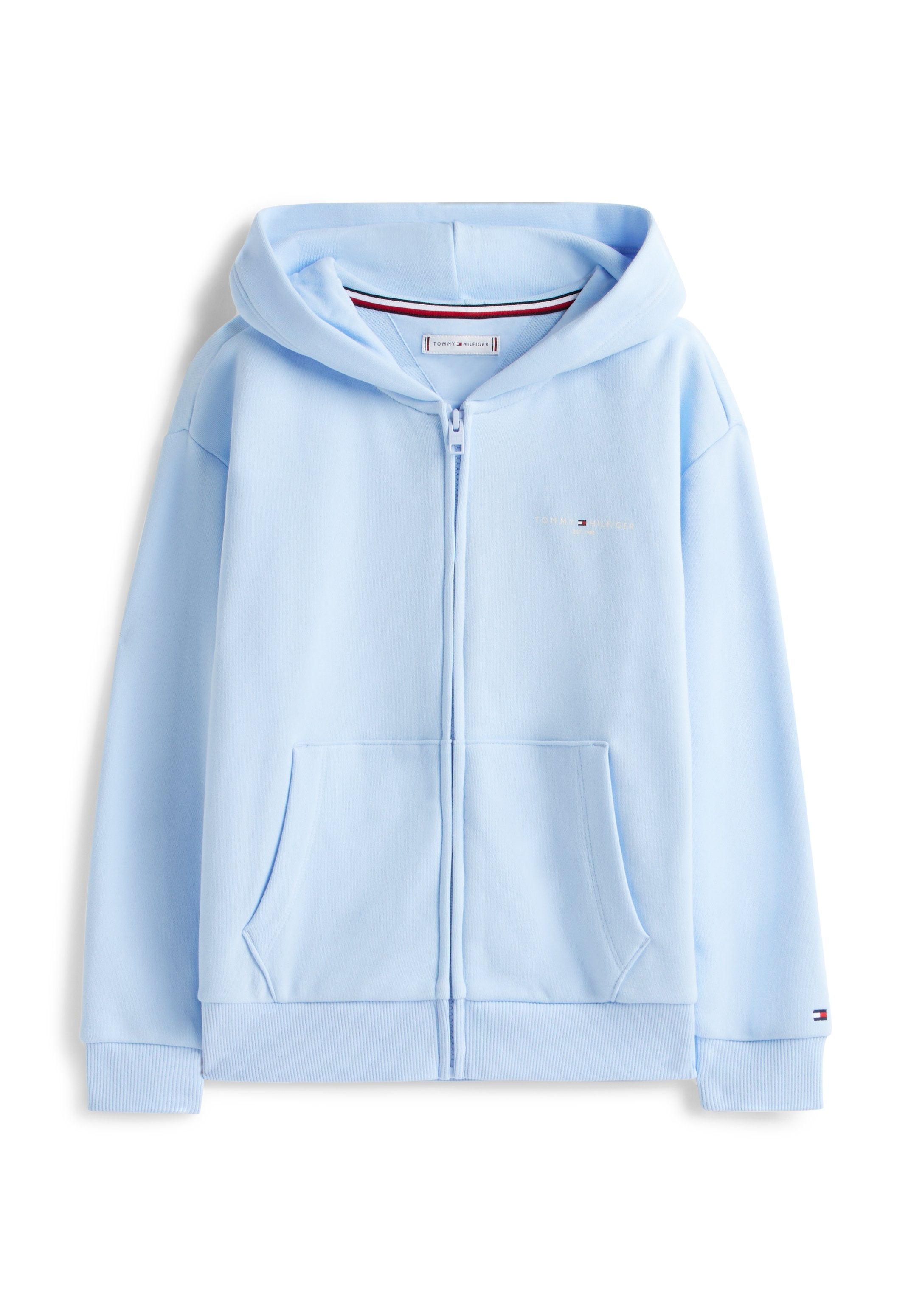 LOGO BRUSHED FLEECE ZIP-THRU HOODY Media 1
