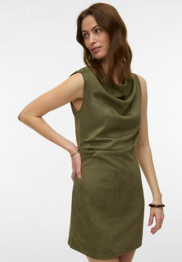 Vero Moda VMBELLA Short - Day dress - winter moss