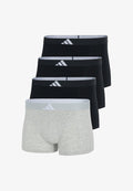 adidas Sportswear RETRO 4ER PACK ACTIVE FLEX - Trunks - schwarz grau