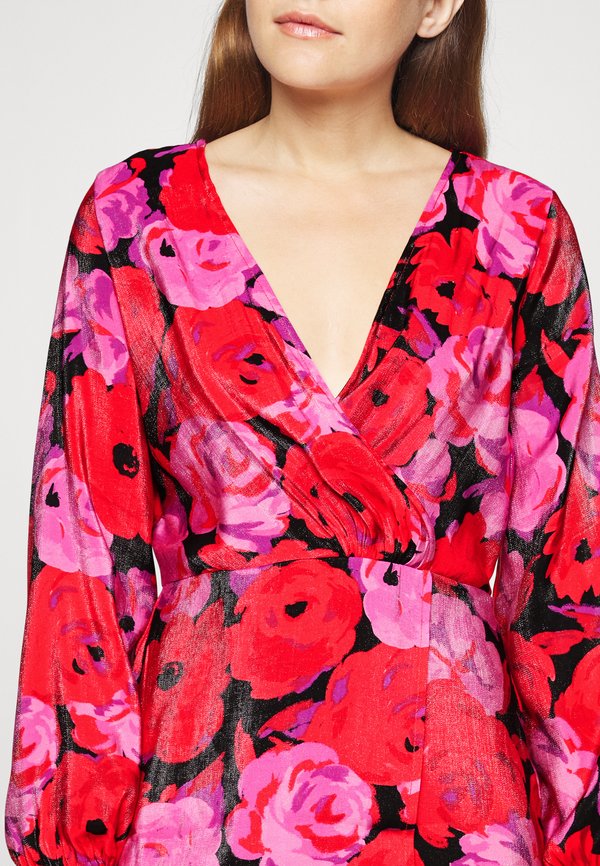 VILA Petite VIFLORA SHORT WRAP DRESS