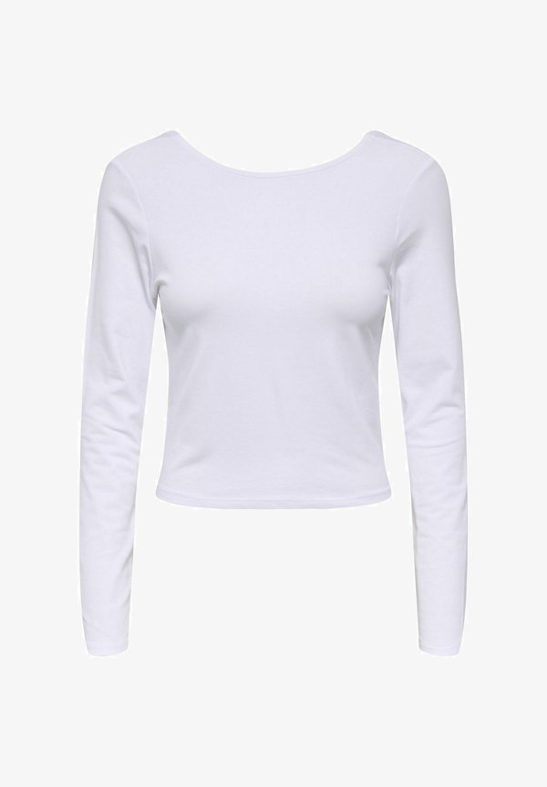 ONLY ONLKISS LIFE OPEN BAC  - Long sleeved top - white