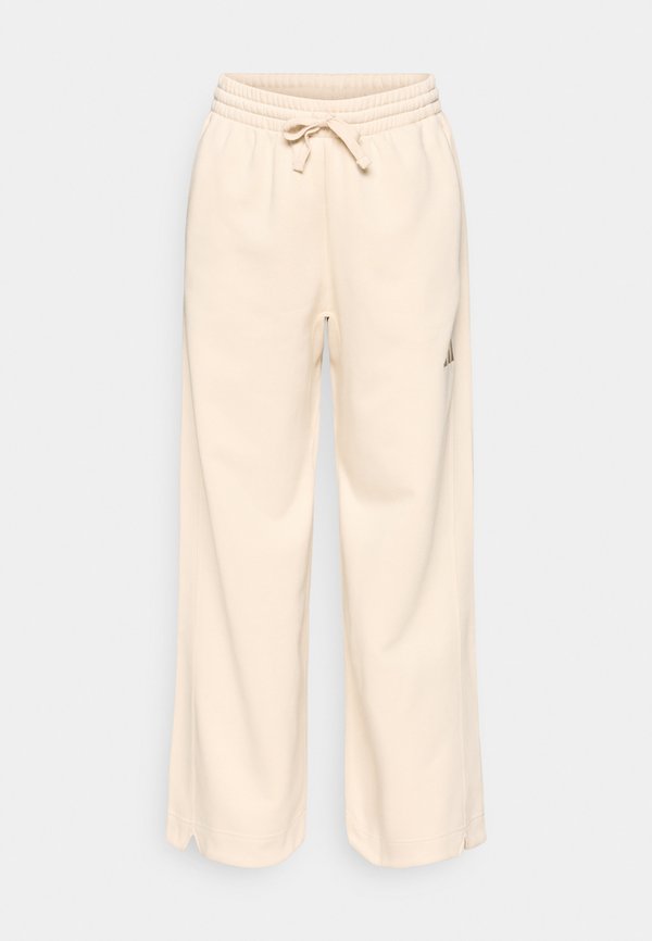 adidas Sportswear ALL SZN FLEECE LOOSE WIDE LEG - Tracksuit bottoms - crystal linen
