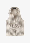 Mango ADULT - Button-down blouse - dark brown
