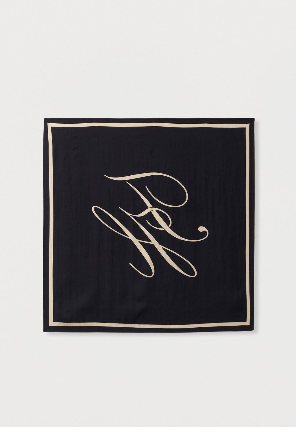 PURE SILK LOGO SCARF Media 1