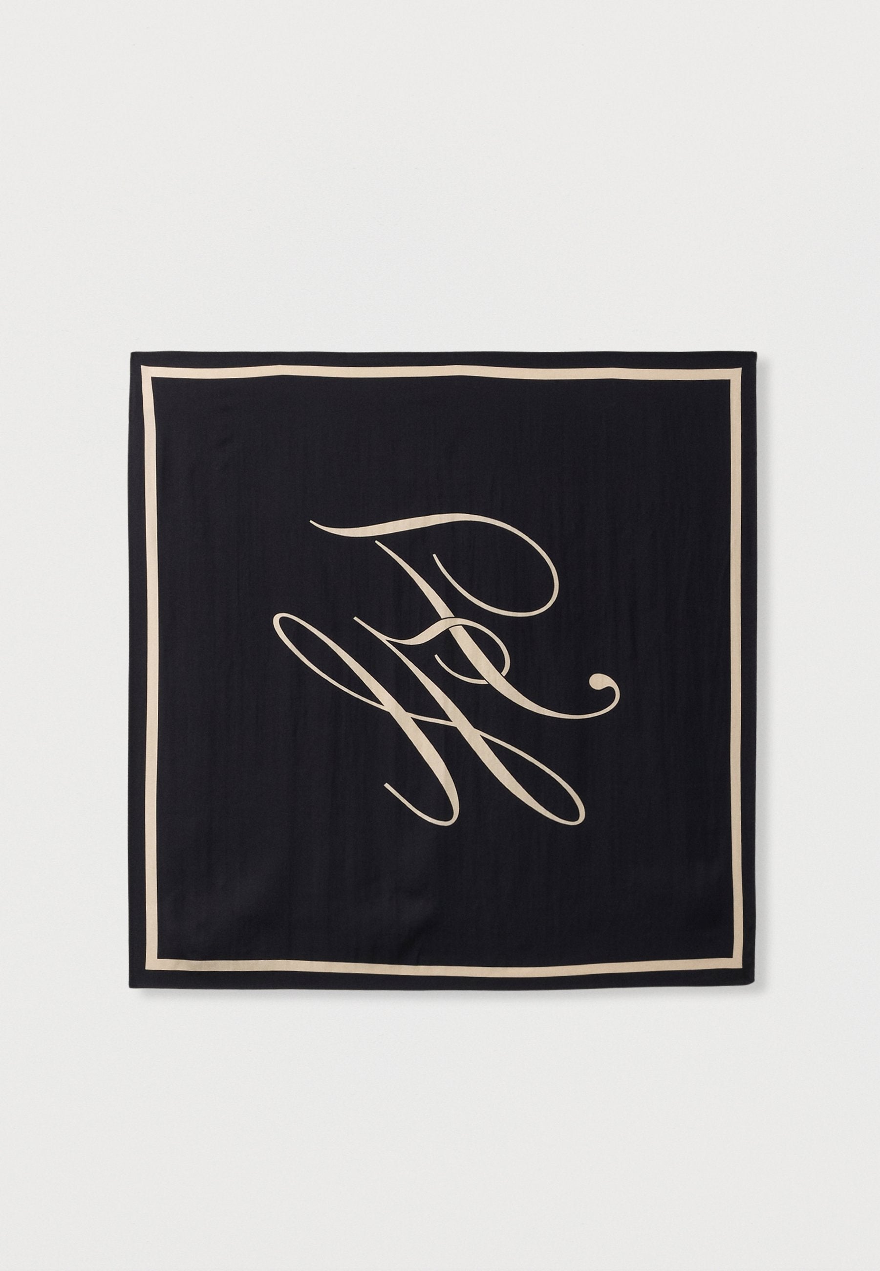 PURE SILK LOGO SCARF Media 1