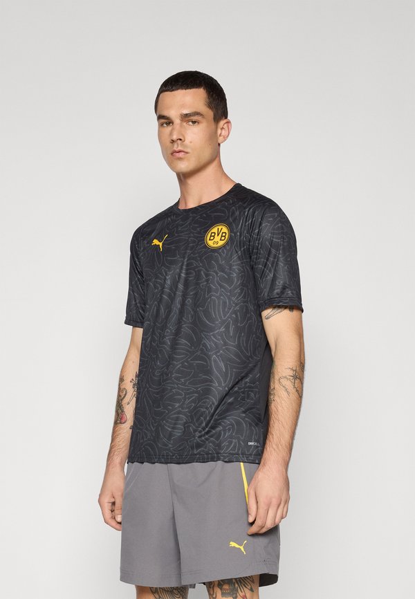 Puma BVB WARM UP - Club wear - black/yellow sizzle
