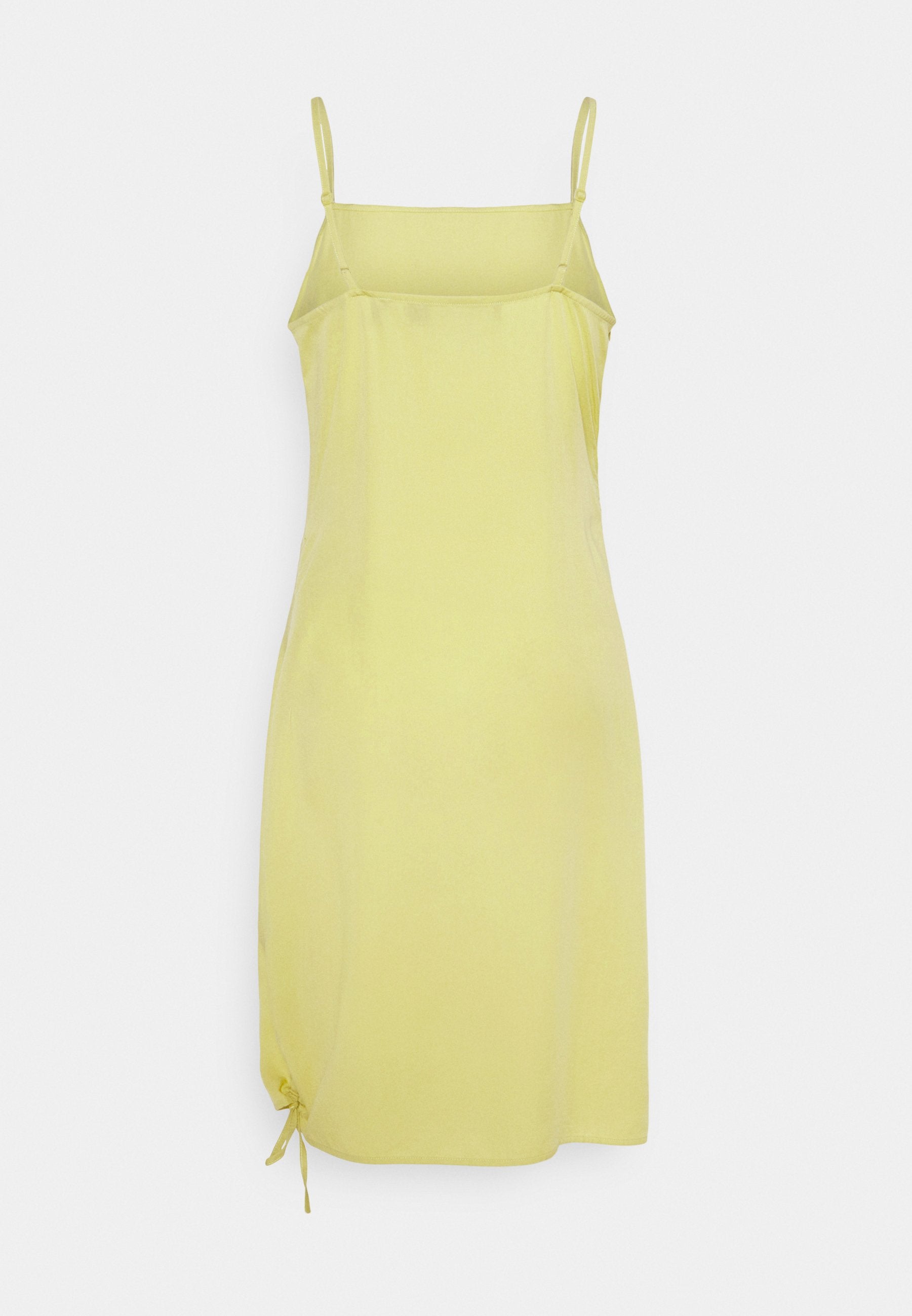 NU-IN ASYMMETRIC DRAWSTRING DRESS
