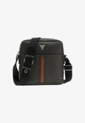 Guess TORINO LOGO UMHÄNGETASCHE - Cross body bag - dunkelgrau