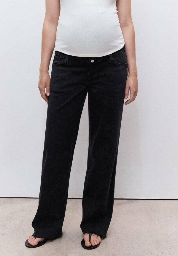 Mango Straight leg jeans - black