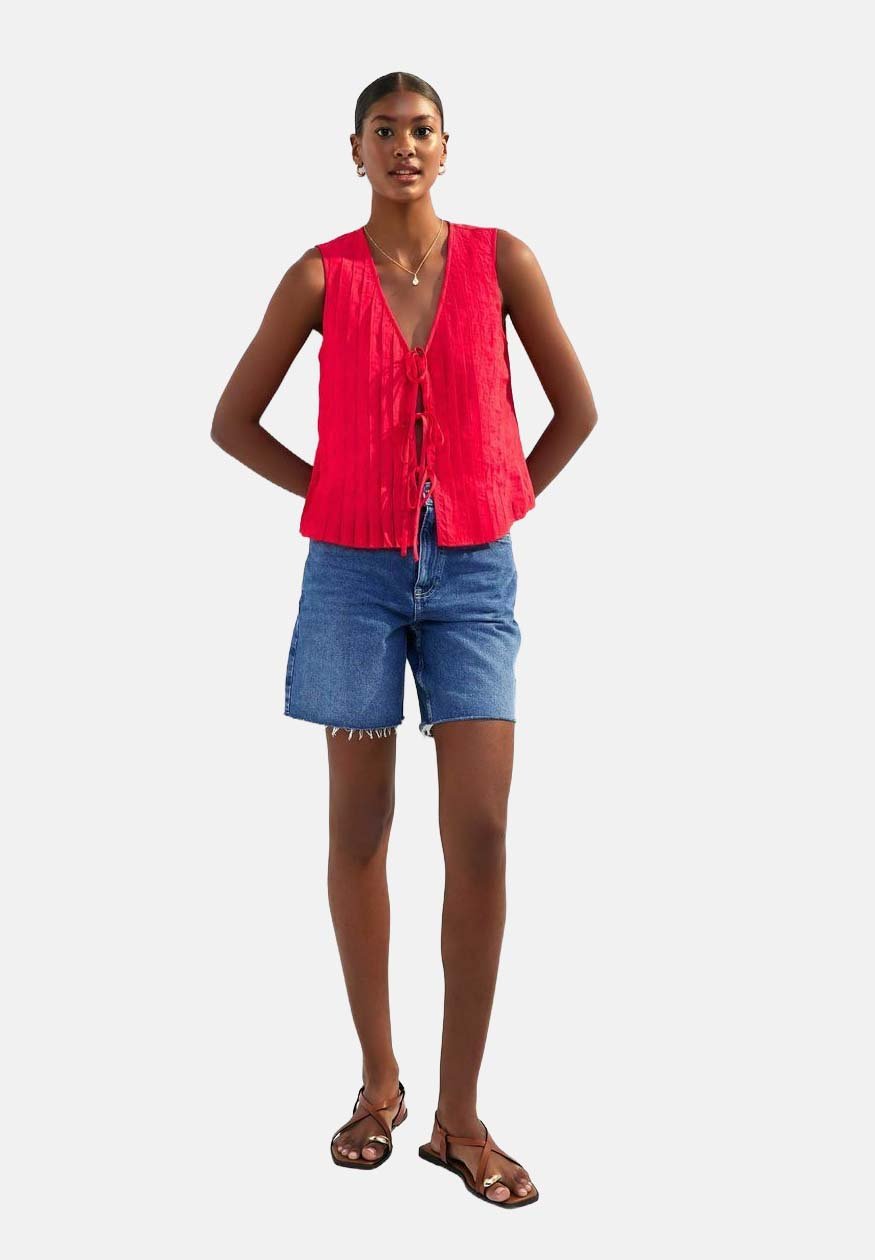 New Look PLEATED TIE FRONT SLEEVELESS
