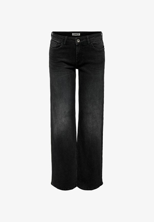 ONLY WIDE-FIT JEANS ONLJULIA LOW WAIST WIDE LEG FIT JEANS - Wide Leg - washed black