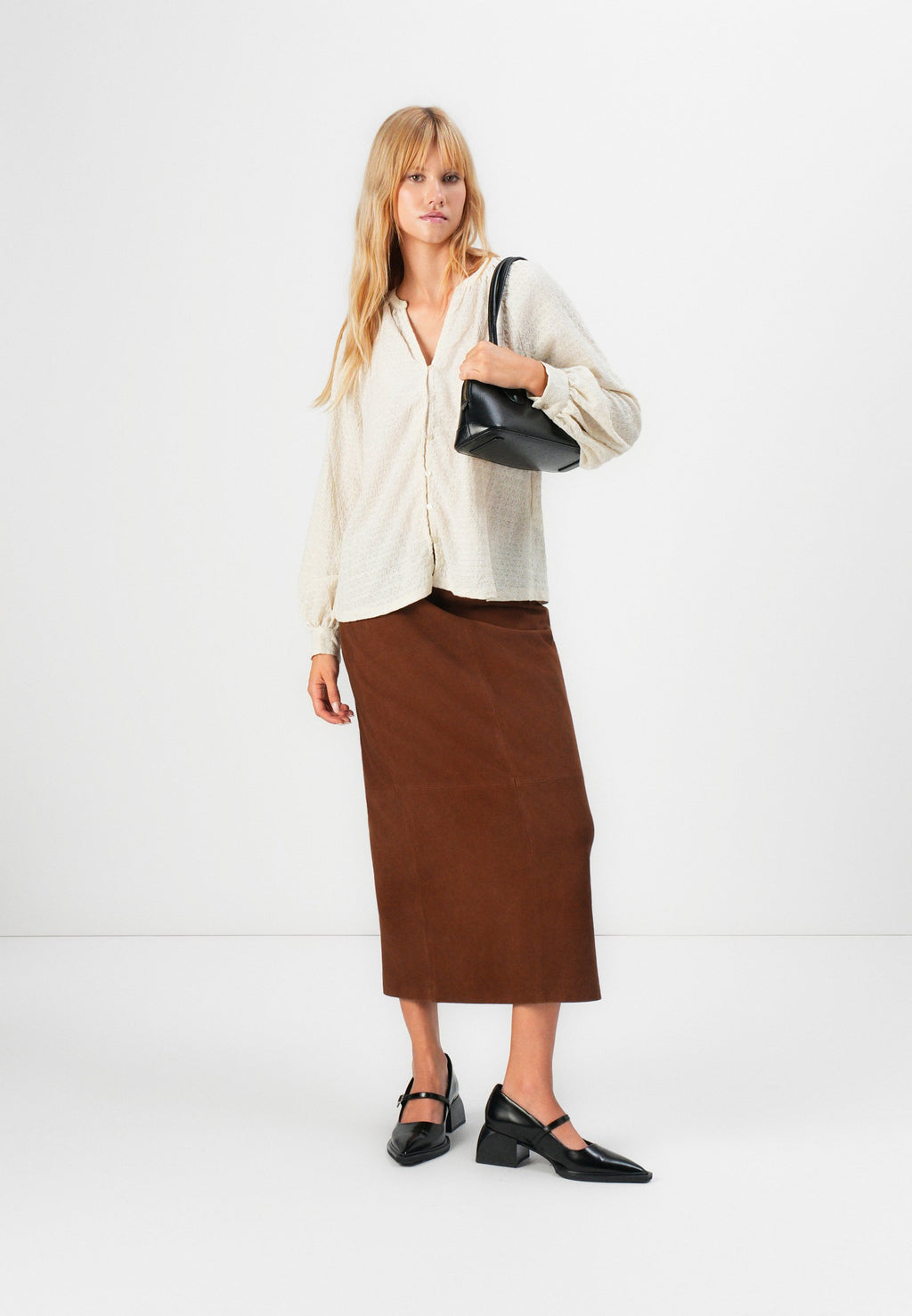 VILA VIBABERA V NECK SHIRT