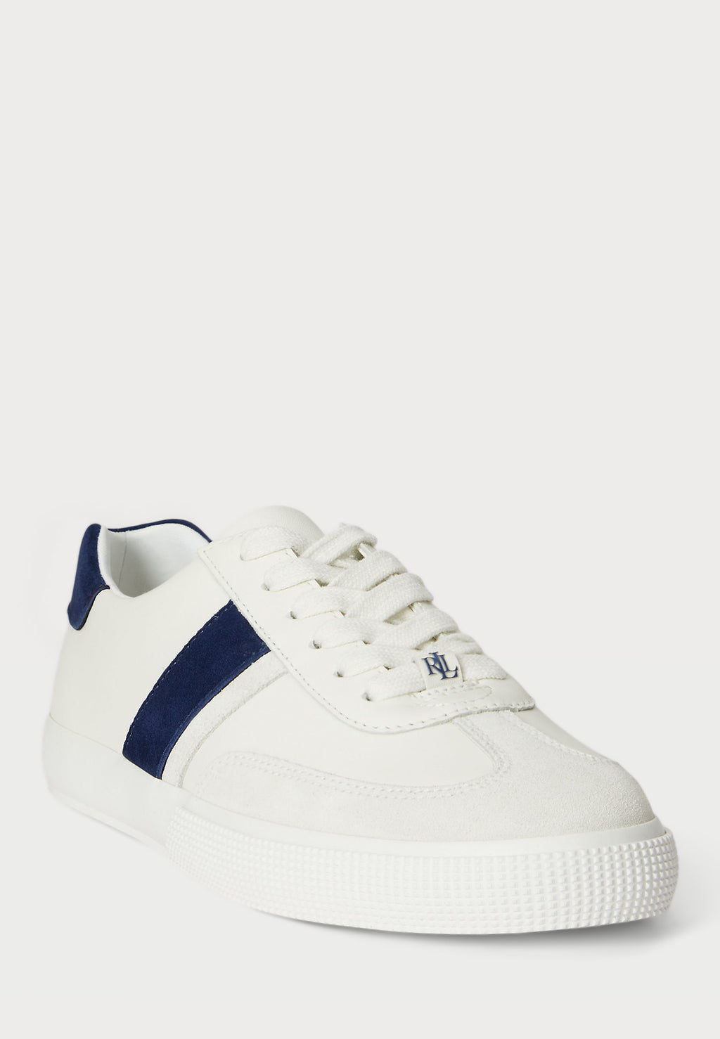 Lauren Ralph Lauren TWO-TONE BRAYLEE LEATHER & SUEDE SNEAKER