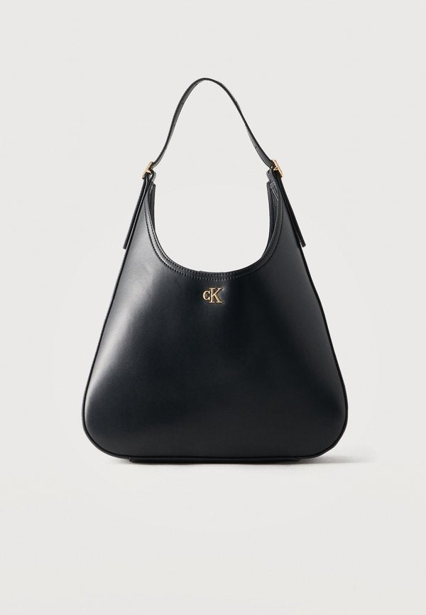 Calvin Klein CK MEDIUM SHOULDER BAG - Handbag - black