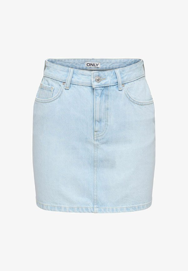 ONLY JEANSROCK ONLSTELLA JEANSROCK - Mini skirt - light blue bleached denim