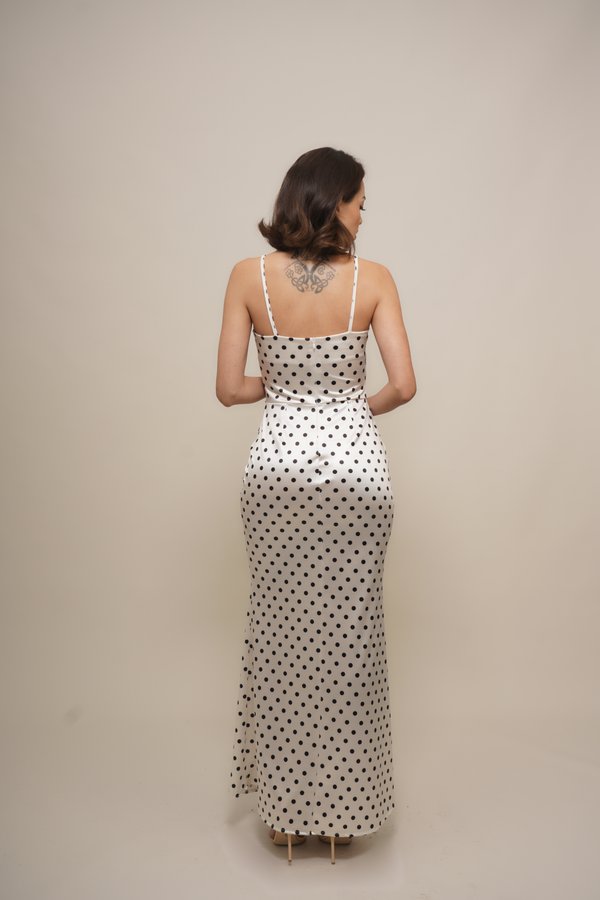 WAL G PETITE MADALINE HEART NECKLINE MAXI