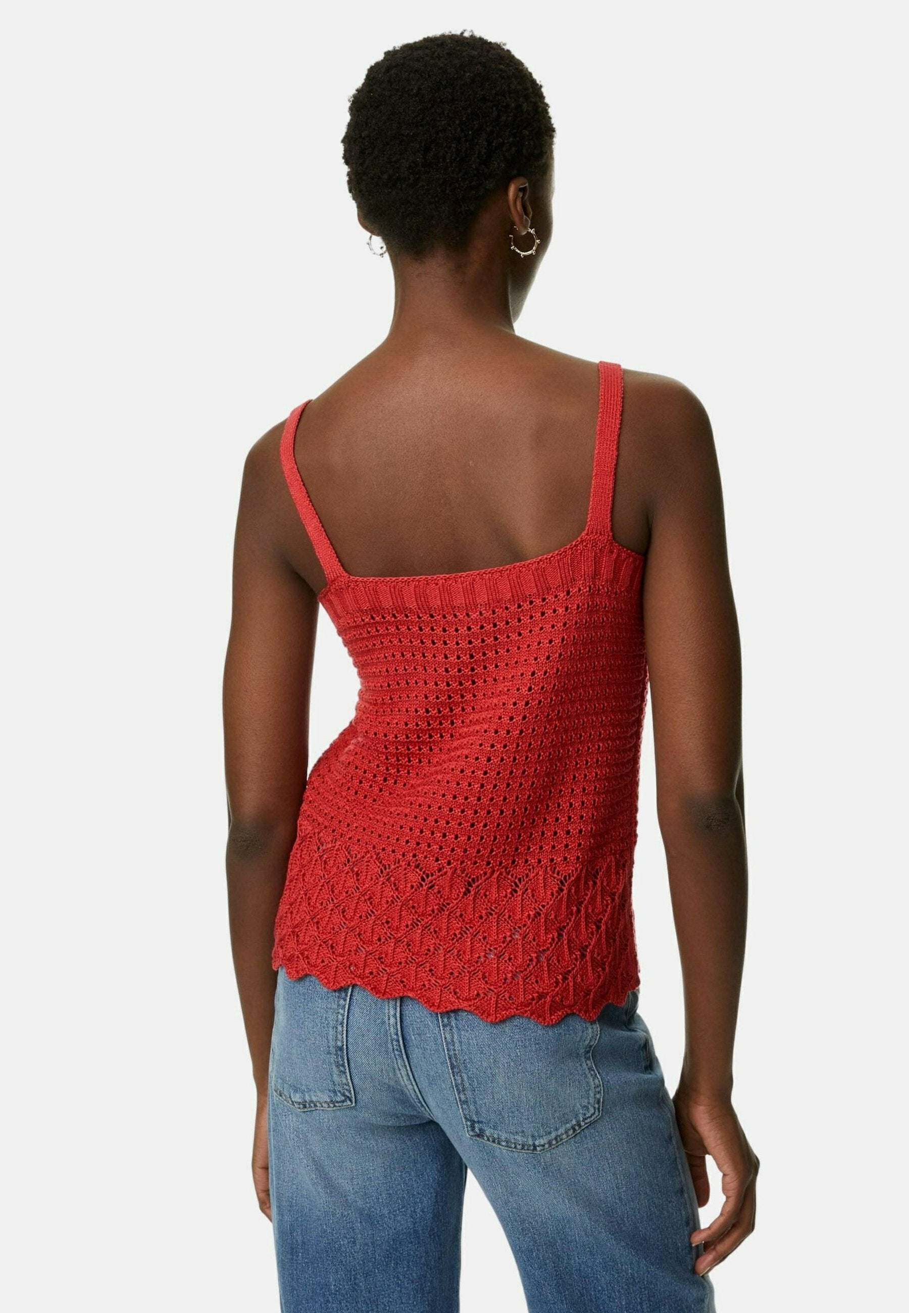 Marks & Spencer POINTELLE TEXTURED V NECK