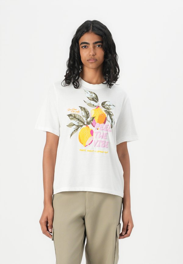 ONLY ONLBLINIS - Print T-shirt - cloud dancer