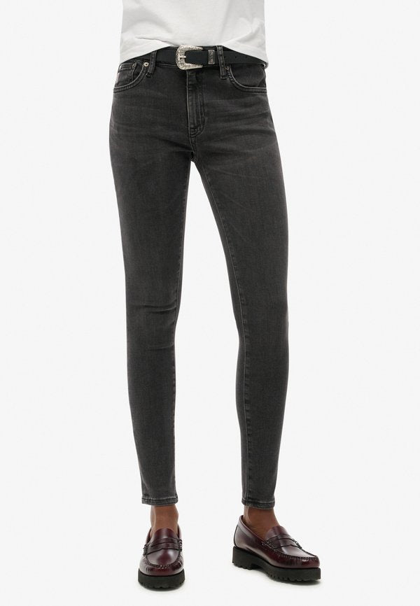 Superdry & Co VINTAGE MID RISE - Jeans Skinny Fit - walcott black stone