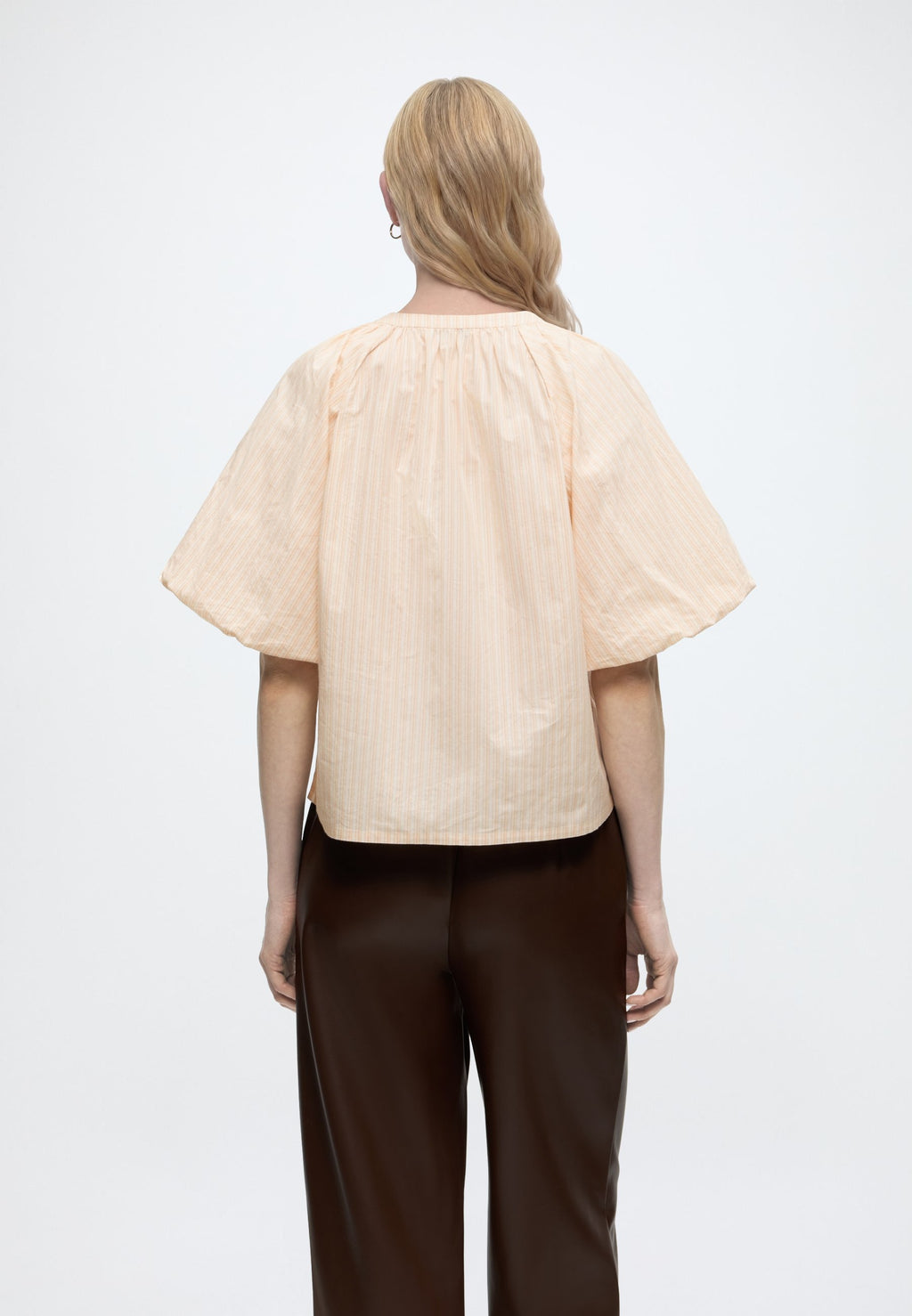 TOM TAILOR DENIM POPLIN BLOUSE WITH BUTTON DETAIL
