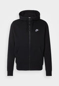 Nike Sportswear M CLUB HOODIE FZ BB - Zip-up sweatshirt - black/black/white