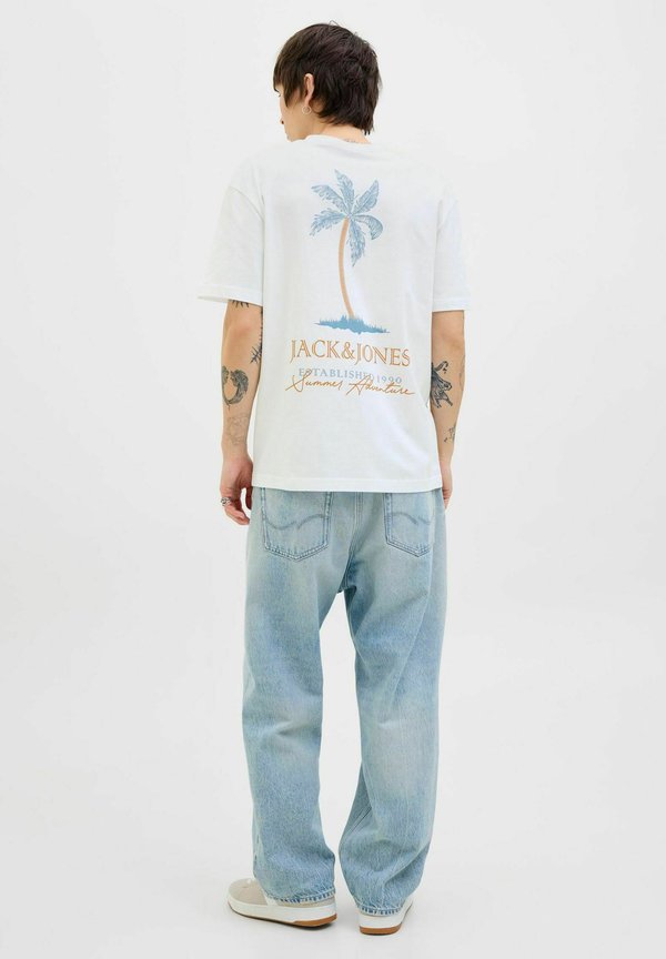 Jack & Jones Backprintet - Print T-shirt - white