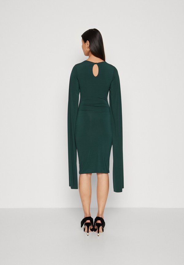 WAL G. SANSA CAPE SLEEVE MIDI