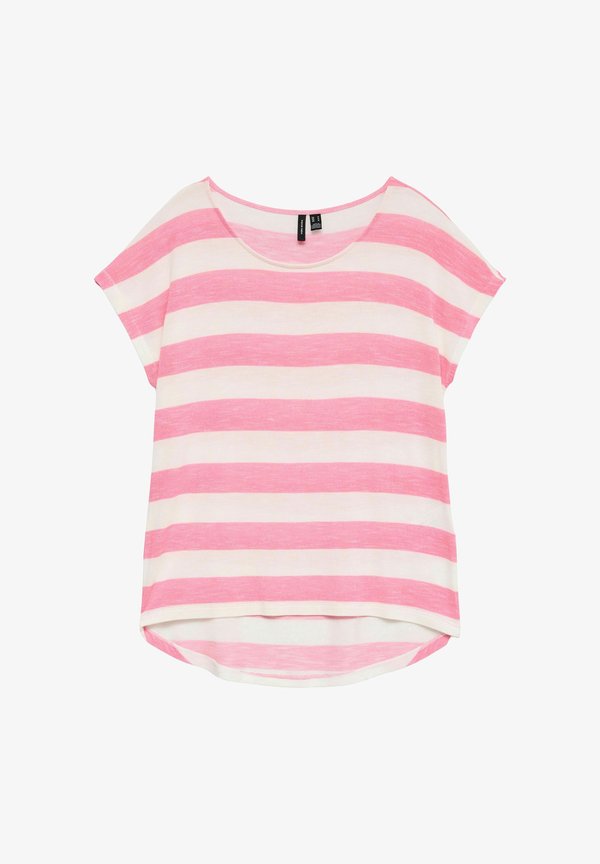 Vero Moda VMWIDE STRIPE  - Print T-shirt - pink cosmos