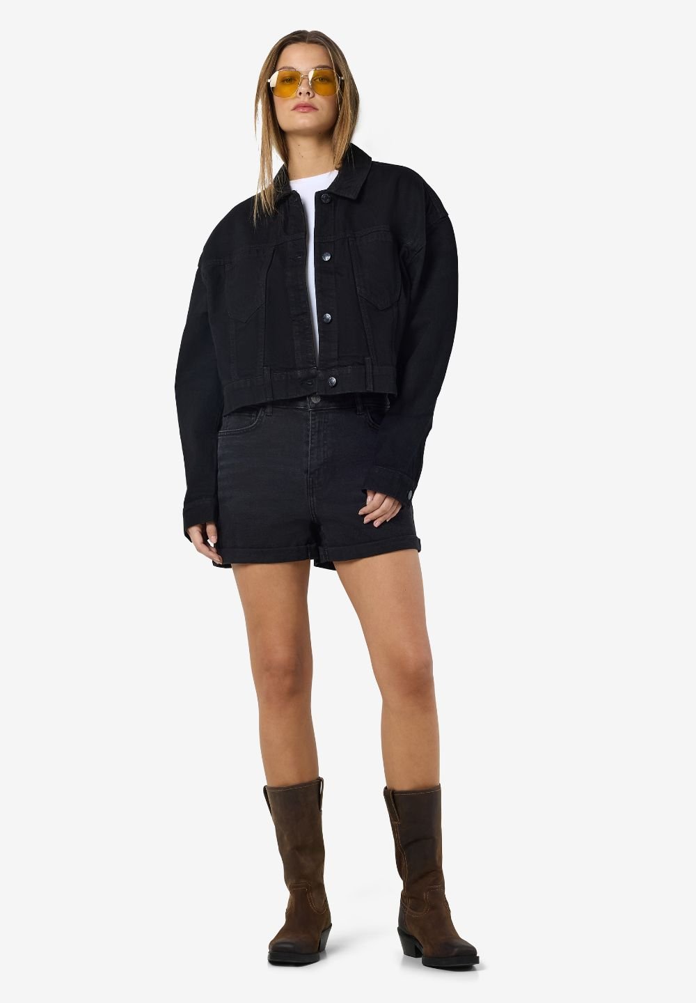 Noisy May Denim cropped