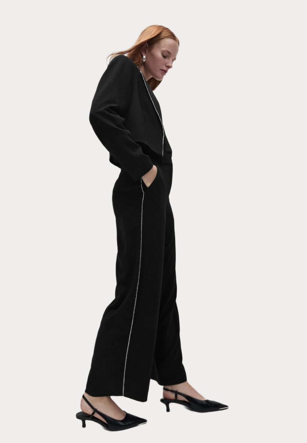 Marks & Spencer EMBELLISHED TAILORED WIDE LEG